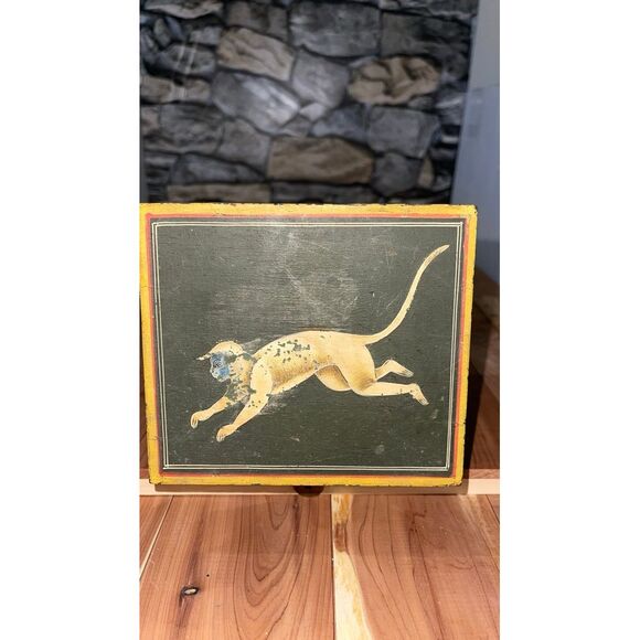 Vintage Hand Painted Monkey Treasure Box - Picture 4 of 11